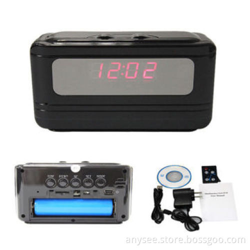 Spy Digital Alarm Clock Video Audio Recorder
